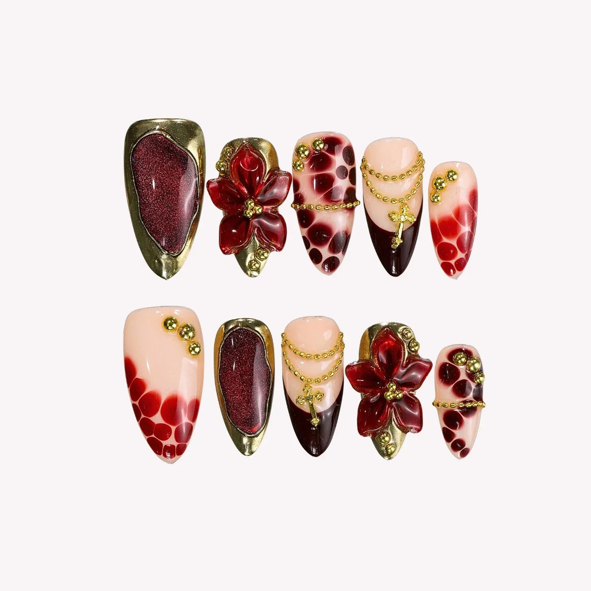 Vanity Fair - Ersa Nails Nude Red PressOnNails