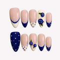 Wildberry - Ersa Nails Nude Blue White PressOnNails