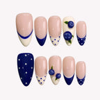Wildberry - Ersa Nails Nude Blue White PressOnNails