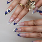 Wildberry - Ersa Nails Nude Blue White PressOnNails