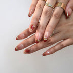 Wine O’Clock - Ersa Nails Nude Red PressOnNails