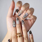 Yinyang - Ersa Nails Nude Black Gold PressOnNails